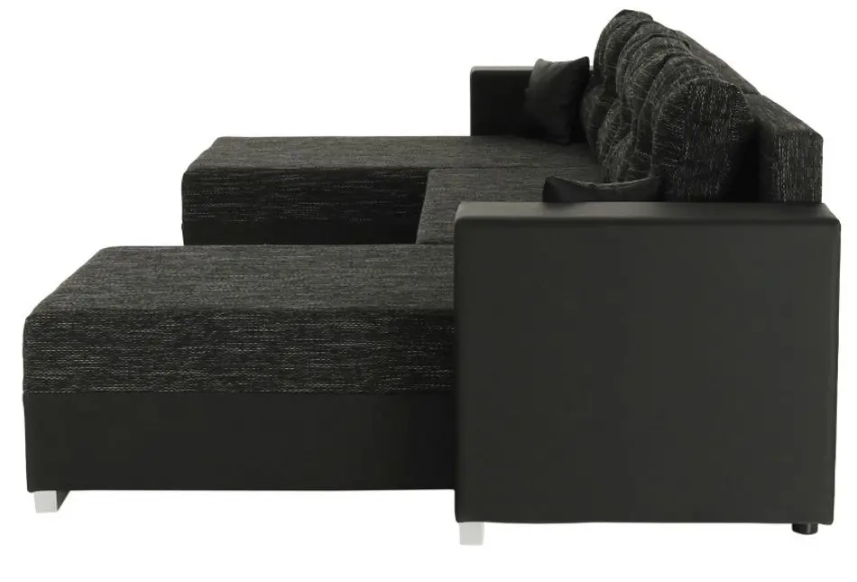 Canapea in forma de U extensibila Mobhaus Essen (Black) - 8