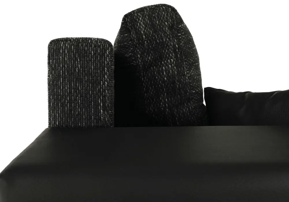 Canapea in forma de U extensibila Mobhaus Essen (Black) - 6