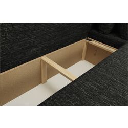 Canapea in forma de U extensibila Mobhaus Essen (Black) Thumb