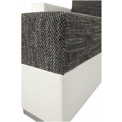 Canapea in forma de U extensibila Mobhaus Essen (White/Gray-Brown) Thumb