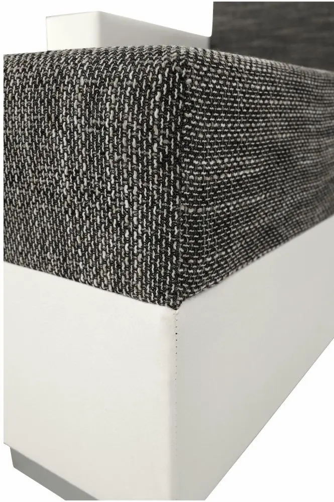 Canapea in forma de U extensibila Mobhaus Essen (White/Gray-Brown) - 15