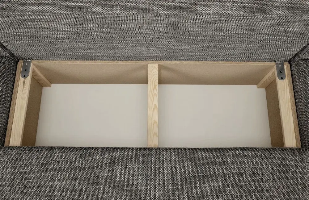 Canapea in forma de U extensibila Mobhaus Essen (White/Gray-Brown) - 8