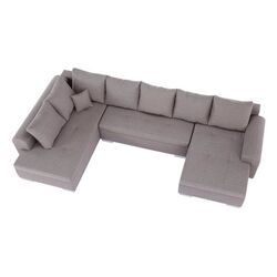 Canapea in forma de U extensibila Mobhaus Frankfurt New (Brown) Thumb