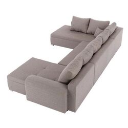 Canapea in forma de U extensibila Mobhaus Frankfurt New (Brown) Thumb