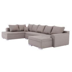Canapea in forma de U extensibila Mobhaus Frankfurt New (Brown) Thumb