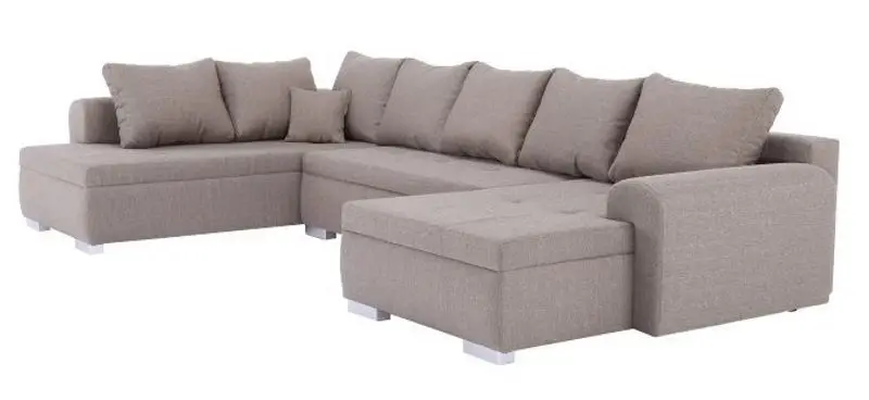 Canapea in forma de U extensibila Mobhaus Frankfurt New (Brown) - 6