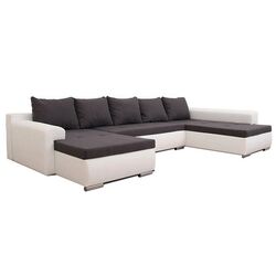 Canapea in forma de U extensibila Mobhaus Frankfurt New (Gray/White)