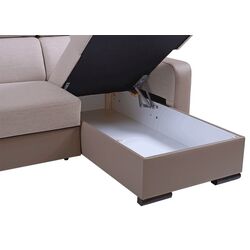 Canapea in forma de U extensibila Mobhaus Imperio U Right (Dark Brown/Light Brown) Thumb