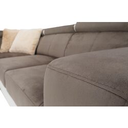 Canapea in forma de U extensibila Mobhaus Kamelia Left (Brown/White) Thumb