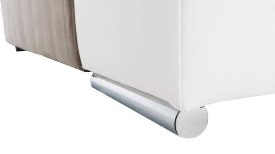 Canapea in forma de U extensibila Mobhaus Kamelia Left (Brown/White) - 9