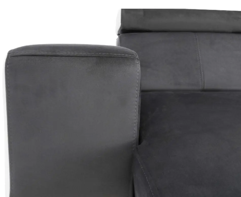 Canapea in forma de U extensibila Mobhaus Kamelia Left (Gray/White) - 4