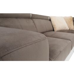 Canapea in forma de U extensibila Mobhaus Kamelia Right (Brown/White) Thumb