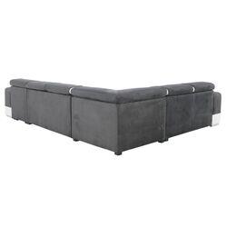 Canapea in forma de U extensibila Mobhaus Kamelia Right (Gray/White) Thumb