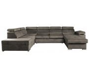 Canapea in forma de U extensibila Mobhaus Lamora Right (Gray-Brown)