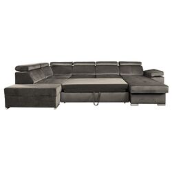 Canapea in forma de U extensibila Mobhaus Lamora Right (Gray-Brown) Thumb