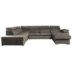 Canapea in forma de U extensibila Mobhaus Lamora Right (Gray-Brown)