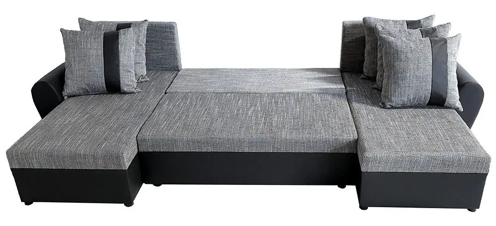 Диван П-образный раскладной Mobhaus Luny Roh (Black/Gray-Brown) - 6