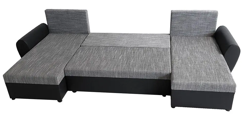 Диван П-образный раскладной Mobhaus Luny Roh (Black/Gray-Brown) - 5
