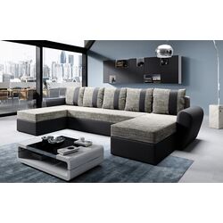 Диван П-образный раскладной Mobhaus Luny Roh (Black/Gray-Brown) Thumb