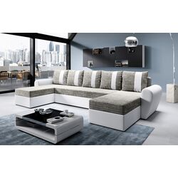 Диван П-образный раскладной Mobhaus Luny Roh (White/Gray-Brown) Thumb