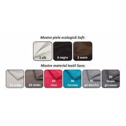 Canapea in forma de U extensibila Mobhaus Marelia Left (Gray/White) Thumb