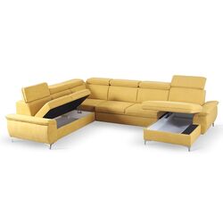 Canapea in forma de U extensibila Mobhaus Marelia Right (Mustard) Thumb