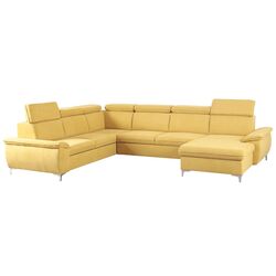 Canapea in forma de U extensibila Mobhaus Marelia Right (Mustard)