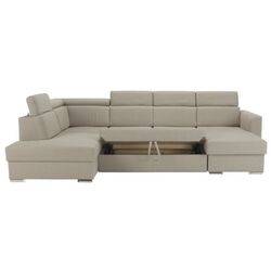 Canapea in forma de U extensibila Mobhaus Marieta Left (Beige) Thumb