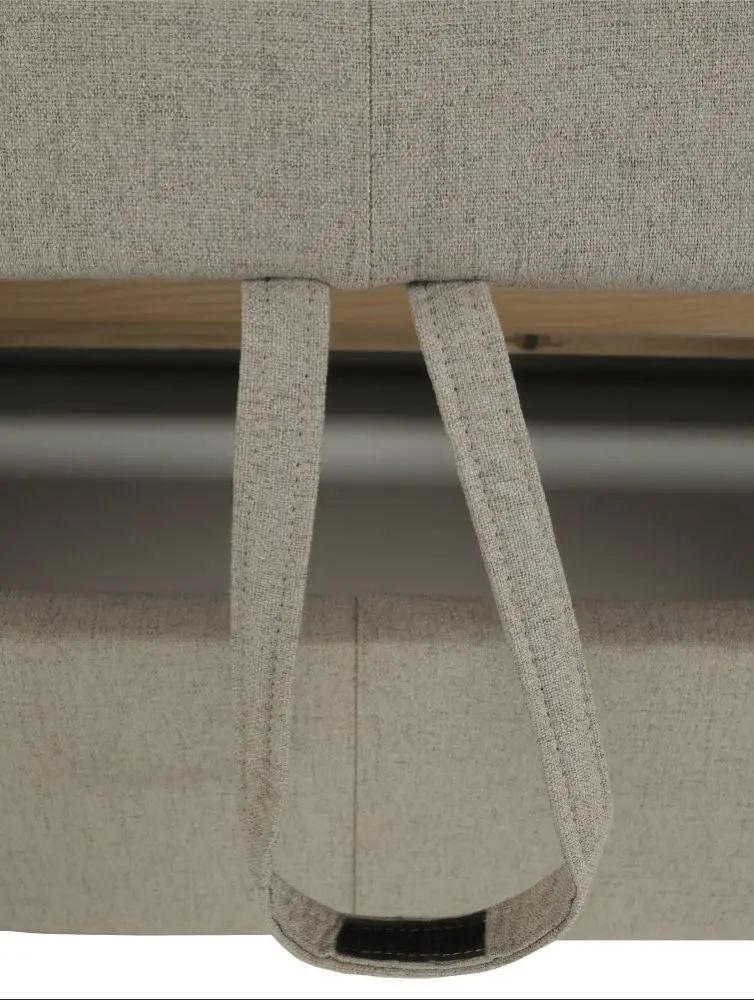 Canapea in forma de U extensibila Mobhaus Marieta Left (Beige)