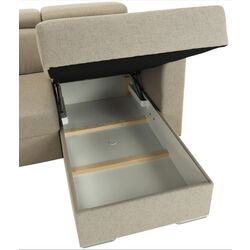 Canapea in forma de U extensibila Mobhaus Marieta Left (Beige) Thumb