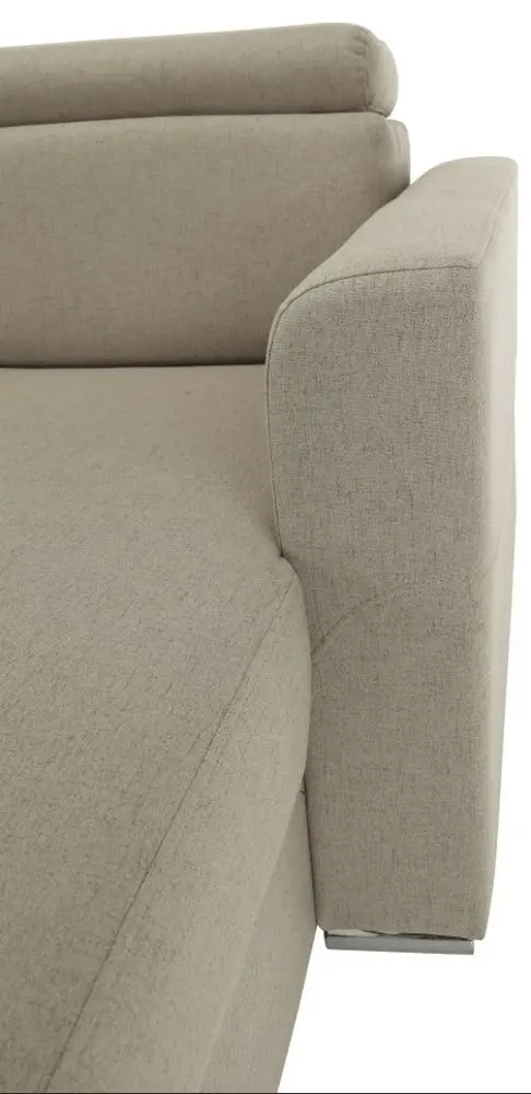 Canapea in forma de U extensibila Mobhaus Marieta Left (Beige)