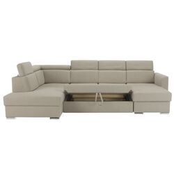 Canapea in forma de U extensibila Mobhaus Marieta Right (Beige) Thumb