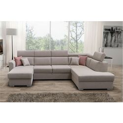 Canapea in forma de U extensibila Mobhaus Marieta Right (Beige) Thumb