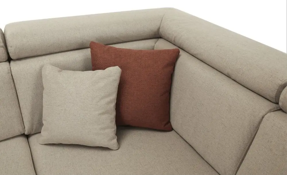 Canapea in forma de U extensibila Mobhaus Marieta Right (Beige)