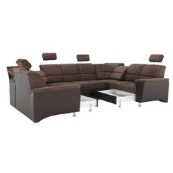 Canapea in forma de U extensibila Mobhaus Santiago (Brown) Thumb