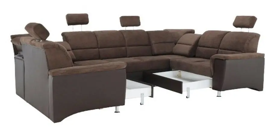 Canapea in forma de U extensibila Mobhaus Santiago (Brown)