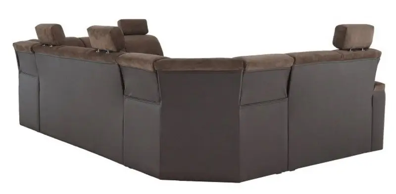 Canapea in forma de U extensibila Mobhaus Santiago (Brown)