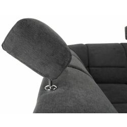Canapea in forma de U extensibila Mobhaus Santiago Left (Black/Dark Gray) Thumb