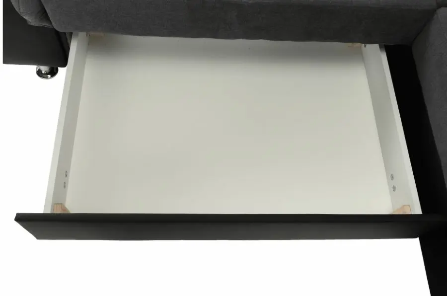 Диван П-образный раскладной Mobhaus Santiago Right (Black/Dark Gray)