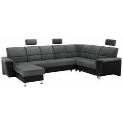 Диван П-образный раскладной Mobhaus Santiago Right (Black/Dark Gray) Thumb