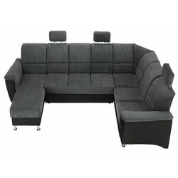 Диван П-образный раскладной Mobhaus Santiago Right (Black/Dark Gray) Thumb