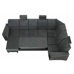 Диван П-образный раскладной Mobhaus Santiago Right (Black/Dark Gray) Thumb