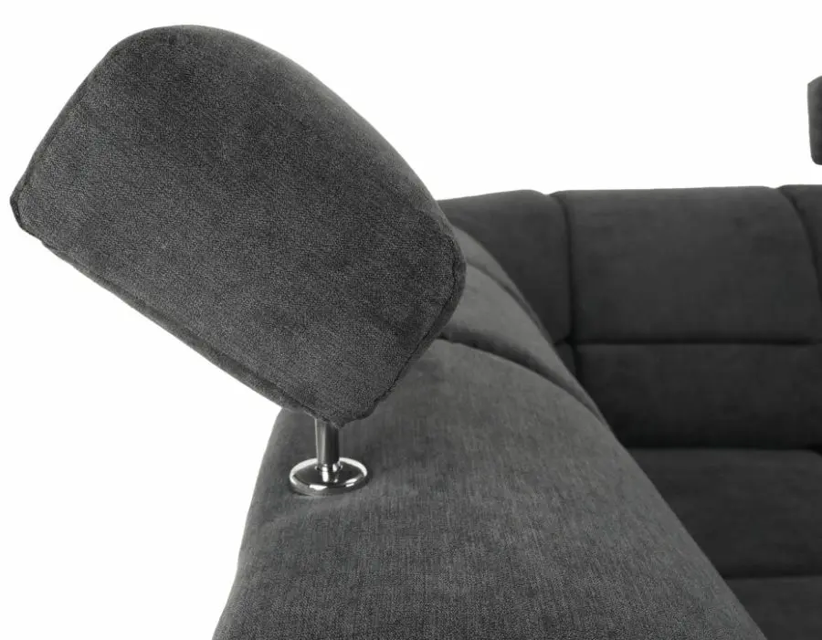 Диван П-образный раскладной Mobhaus Santiago Right (Black/Dark Gray)