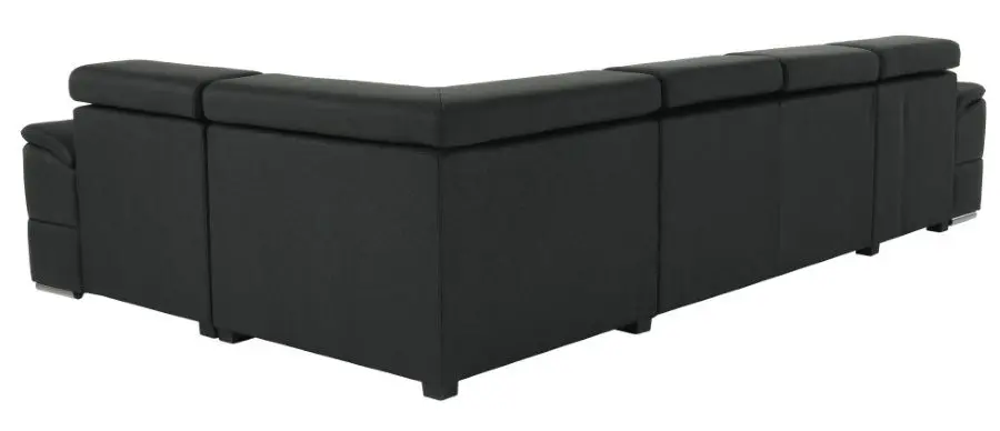 Canapea in forma de U extensibila Mobhaus Segoria Roh Left (Dark Gray)