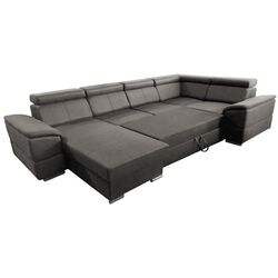 Canapea in forma de U extensibila Mobhaus Segoria Roh Left (Gray-Brown) Thumb