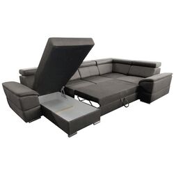 Canapea in forma de U extensibila Mobhaus Segoria Roh Left (Gray-Brown) Thumb