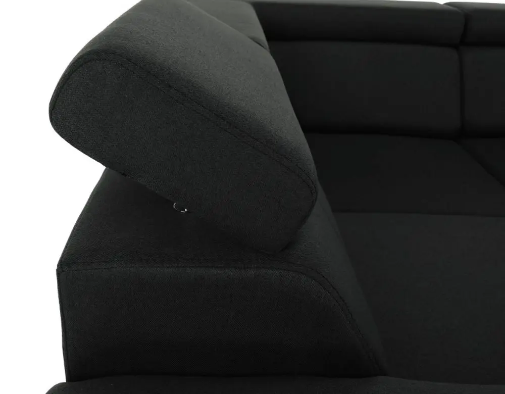 Canapea in forma de U extensibila Mobhaus Segoria Roh Right (Dark Gray)