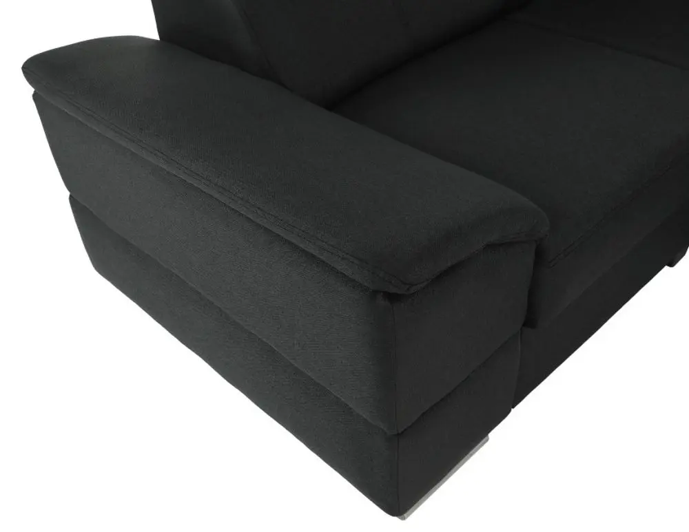 Canapea in forma de U extensibila Mobhaus Segoria Roh Right (Dark Gray)