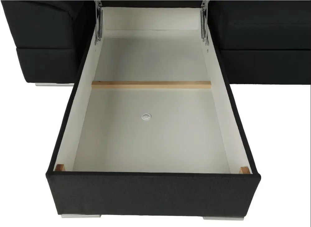 Canapea in forma de U extensibila Mobhaus Segoria Roh Right (Gray-Brown)