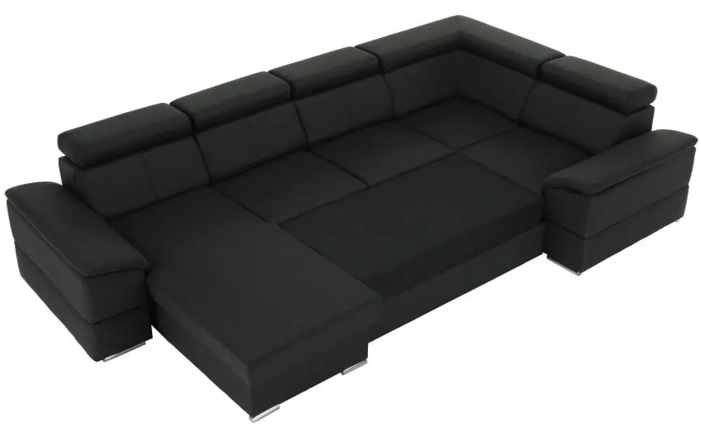 Canapea in forma de U extensibila Mobhaus Segoria Roh Right (Gray-Brown)